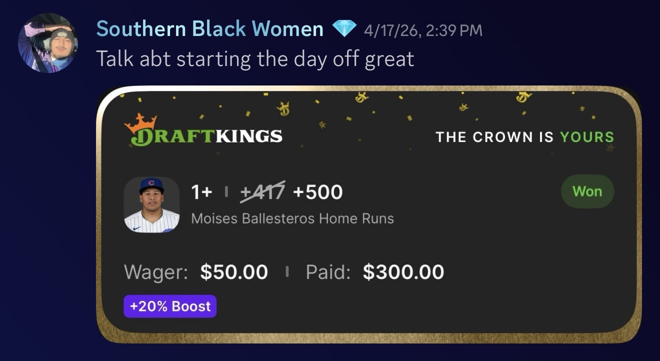 Southern Black Women Ballesteros HR cashed